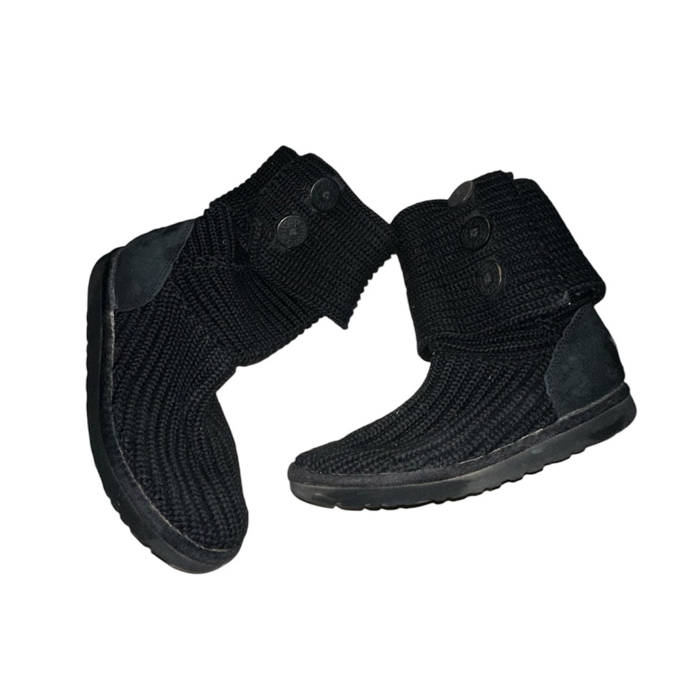 UGG Black Knit Casual Boots